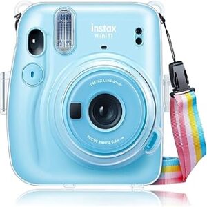 Housse de protection rigide en pvc avec bandoulière amovible pour fujifilm instax mini 11. Électroménager, mode, beauté... Diaytar a tout en stock