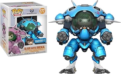 Jeux funko pop : overwatch d.va avec meka (blueberry) 6" exclusif