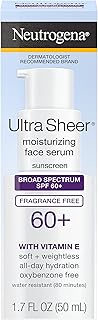 Sérum hydratant pour le visage neutrogena ultra sheer avec vitamine e et spf
