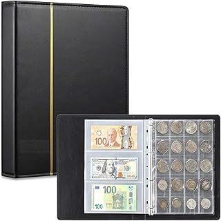 Cofos carnet de collection de pièces 5 en 1, 160 pochettes, 4 pochettes pour pièces de monnaie et 54 pochettes de rangement pour billets, pièces de monnaie et quarts de collection silver eagles, fournitures de collection pour collectionneurs. Trouvez tout ce dont vous avez besoin sur Diaytar Sénégal