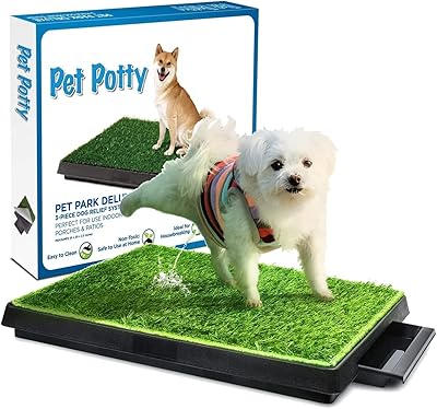 Coussin d'herbe pour chien skihd avec plateau tapis dressage de toilettes