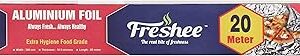 Freshee 20 m de rouleau de papier d'aluminium argenté pour cuisine, 10,5 microns d'épaisseur, emballage alimentaire, résistant aux bactéries, jetable, colis alimentaire, narguilé, aliments frais, qualité alimentaire. Votre supermarché en ligne au Sénégal, c'est Diaytar