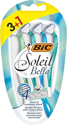 Rasoirs jetables bik soleil bella 4 pièces à quatre lames