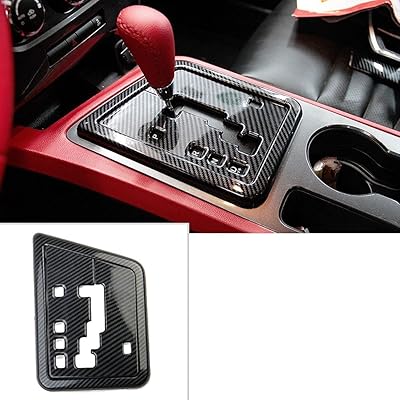 Couvercle de console centrale corlot en fibre de carbone pour dodge challenger