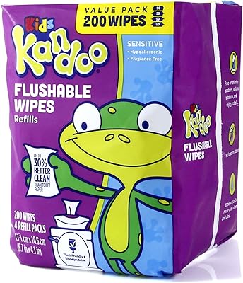 Lingettes cando pour bébés et enfants, non parfumées pour peaux sensibles, lingettes humides
