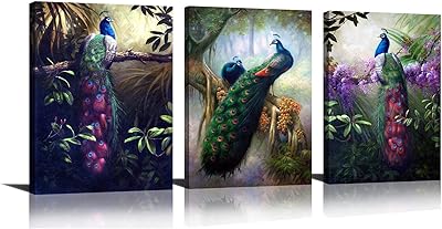 Hlj art décoration murale moderne d'animaux imprimés sur toile pour la décoration du