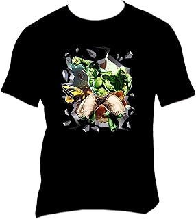 T-shirt unisexe hulk 3d break through - fms244