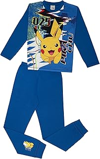 Ensemble pyjama deux pièces pokémon pour garçons de 5 à 12 ans