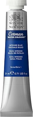 Tube d'aquarelle winsor & newton cotman 21 ml - bleu phthalo intense