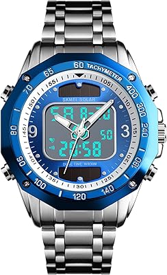 Dhnq montre pour hommes étanche en acier inoxydable avec un design moderne, montre