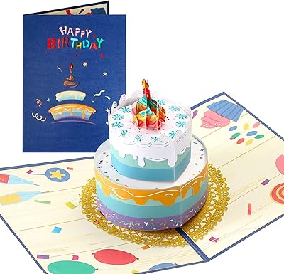 Carte de vœux en papier 3d avec carte de note et enveloppe