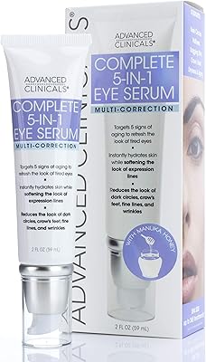 Sérum anti-âge pour les yeux advanced clinicals 5 en 1, 59 ml comme