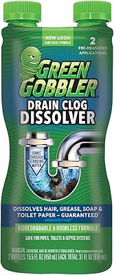 Dissolvant de bloqueur de canalisation green gobbler ouvre-canalisation nettoyant pour toilettes et dissolvant
