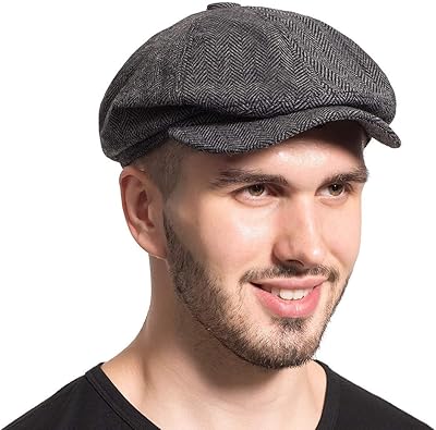 Casquette gatsby newsboy rétro pour hommes chapeau de conduite casquette de pêche béret