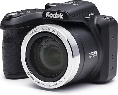 Appareil photo numérique kodak astro zoom az401-bk 16 mp avec zoom optique 40x