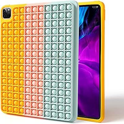 Étui pour ipad big pop it fidget, jouet à pousser, bulles pop, grands