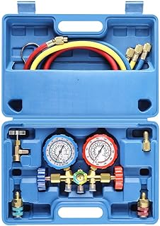 Kit de jauge de collecteur de diagnostic ac fréon 3 voies, compatible