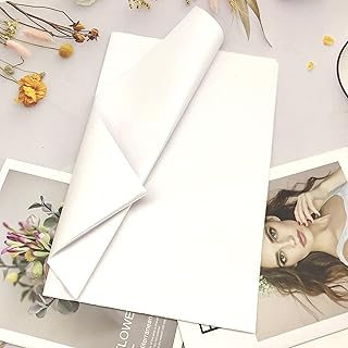 Papier de soie blanc 28 g/m2, paquet de 50 feuilles 50 x 75