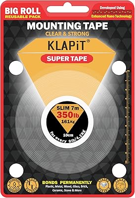 Le ruban de maintien robuste double face clapit super tape peut