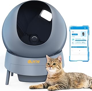 Bac à litière autonettoyant pour chat avec application, bac à litière robotique