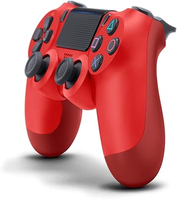 Contrôleur de manette de jeu bluetooth sans fil amj pour sony ps4 (rouge)