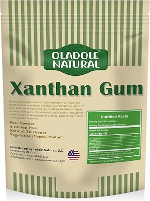 Gomme xanthane naturelle oladole, épaississant de qualité alimentaire, sans ogm, sans gluten, 200 g. Des produits variés pour tous les besoins sur Diaytar Sénégal