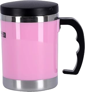Tasse de voyage royalford à double paroi de 11 oz rf5484pn - portable