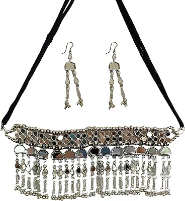 Annacreations pendentif bijoux oxydés antiques traditionnels avec boucle d'oreille, s, métal, sans pierres précieuses. Diaytar : Votre allié pouvoir d'achat au quotidien