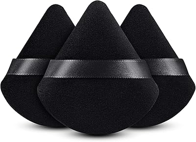 Éponge en poudre de velours doux de conception triangulaire, 3 pièces éponge