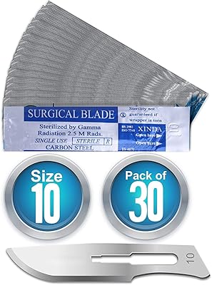 30 PIÈCES #10 LAMES DE SCALPEL, ADAPTÉES À LA CHIRURGIE, À LA SIGNALISATION