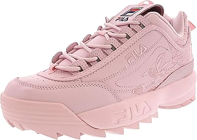 Baskets brodées fila disruptor ii pour femmes, blanc/marine/rouge, 5-12, blanc/marine/rouge, 34,5/43,5 eu