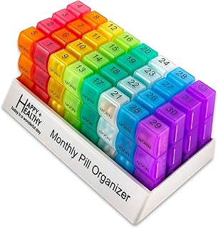 Pilulier mensuel - organisateur de médicaments quotidien matin/soir 32 compartiments pour chaque jour, boîte distributrice de pilules et support distributeur de pilules - bs0830j nouveau mensuel arc-en-ciel morn-back. Profitez des meilleurs deals du Sénégal sur Diaytar