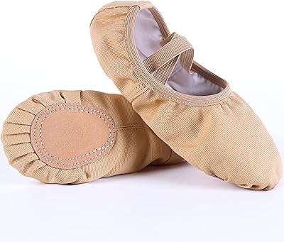 Chaussures de ballet javest pour filles, chaussures de danse de yoga. couleur camel