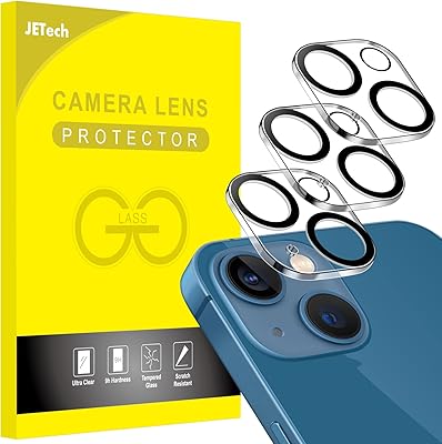Ji tech protecteur d'objectif d'appareil photo pour iphone 13 6,1 pouces et iphone