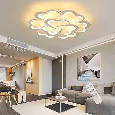 Onenio plafonnier à intensité variable plafonniers led modernes en acrylique monté plat
