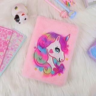 Ensemble de journal fazi licorne, joli carnet en velours, cadeaux pour écrire