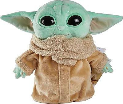 Peluche mattel star wars the child mini figurine baby yoda de 8 pouces