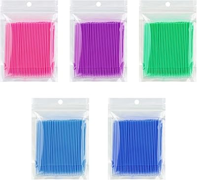 Adorables petits pinceaux applicateurs jetables de 500 pièces pour appliquer des extensions