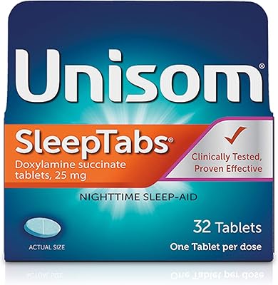 Aide au sommeil nocturne unisom, 32 comprimés (1 boîte)
