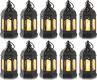 Roma didi 10pcs mini lanternes décoratives pour centres de table suspendus mini lanterne