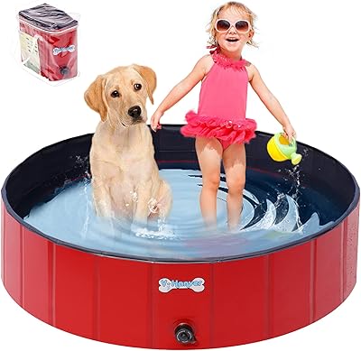 Baignoire en plastique v-havner pour chiens de taille moyenne et grande - portable