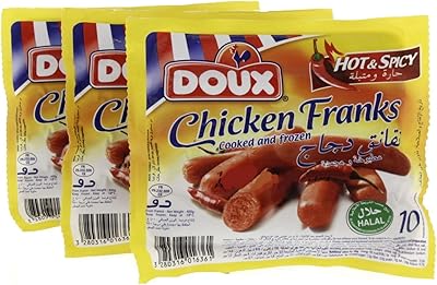 Saucisses de poulet piquantes et épicées dux, 3 paquets, 400 g chacun