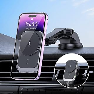 Support de chargeur de voiture magnétique sans fil compatible avec le chargeur