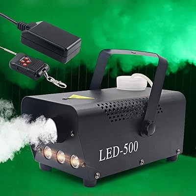 Machine à fumée (machine à fumée avec lumières), mini machine à fumée 500