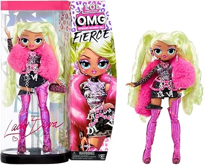 Poupée lol surprise omg versus lady diva avec 15 surprises comprenant des vêtements