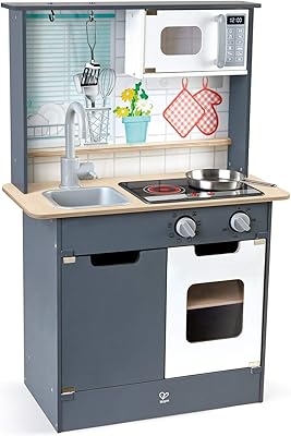 Jouet de cuisine en bois hippe pour enfants e3166 avec lumières, sons