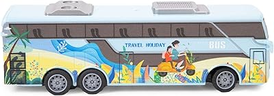 Jouet de bus urbain télécommandé ; bus de voyage urbain à l'échelle 1:32