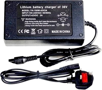 Chargeur de batterie rapide universel pour scooter électrique hoverboard 36v (42v 2a)