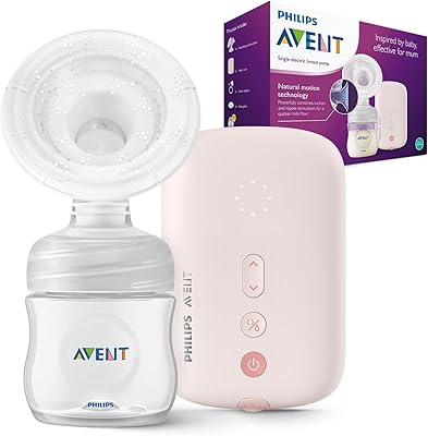 Philips avent scf395/11 pompe électrique simple silencieuse avec coussin de massage, 8 réglages