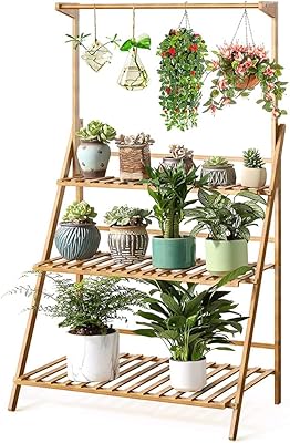 Tomvaes étagères à plantes suspendues en bambou à 3 niveaux, jardinière, organisateur de pots de fleurs, présentoir pliable, étagères à plantes, support d'unité de support – Photo produit Dakar Sénégal – Livraison rapide Tomvaes étagères à plantes suspendues en bambou à 3 niveaux, jardinière, organisateur de pots de fleurs, présentoir pliable, étagères à plantes, support d'unité de support. Profitez des meilleurs deals du Sénégal sur Diaytar